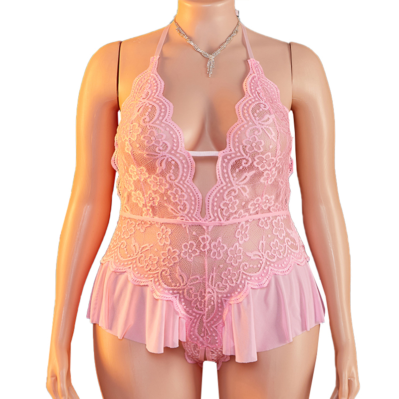 플러스 사이즈 1XL-4XL 테디 시스루 섹시 란제리  - Lace Teddy Lingerie 리뷰 및 가격
