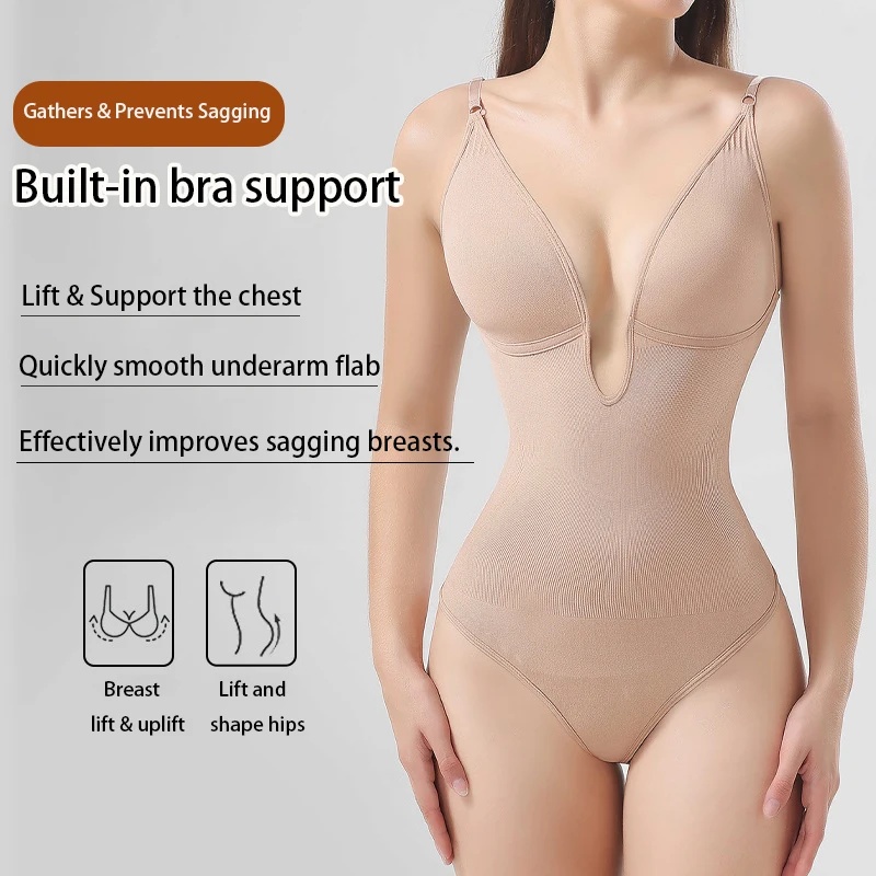 여성용 백리스 바디슈트 쉐이프웨어 딥 V넥 슬리밍 언더 - Seamless Underwear Women 리뷰 및 가격